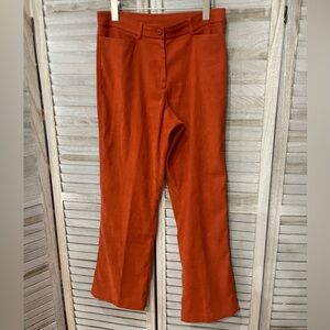 Coldwater Creek Burnt Orange Flare Pants